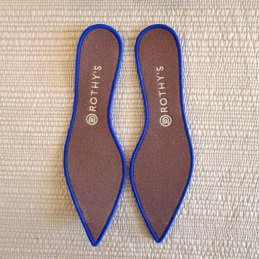 Rothys‎ The Point Women's Taupe Brown Pointed Toe Knit Flats Shoes Size 11.5